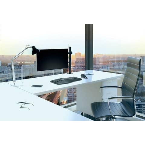 Braccio per monitor singolo esteso SmartFit® Ergo Kensington nero K55408WW